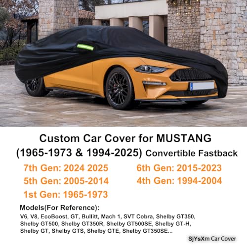 Custom Car Cover Compatible with Ford Mustang 2026