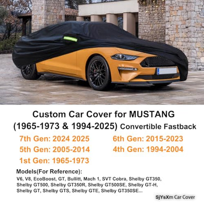 Custom Car Cover Compatible with Ford Mustang 2026
