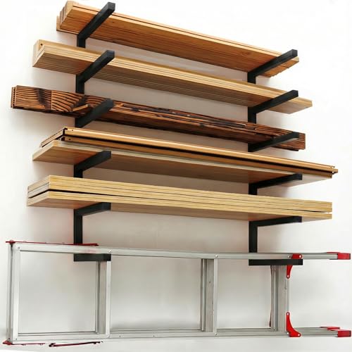 Lumber Storage Rack Wall Mounted (4 Count)