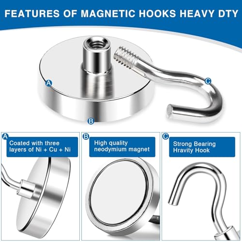 Magnetic Hooks for Cruise Essentials 2026 Cabins Door 25 P (25 Count)