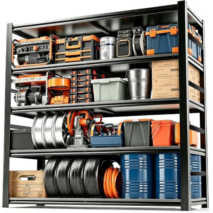 Storage Shelves Heavy Duty Adjustable 5tier Metal Garage Shelving Unit (5 Count)