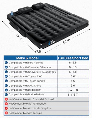 6.4 6.7Ft Truck Bed Air Mattress with Built
