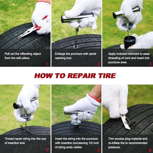 57 Piece Heavy Duty Tire Repair Kit