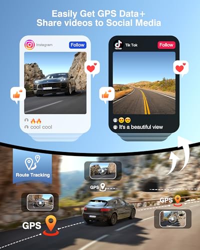 4K Dash Cam Front and Rear