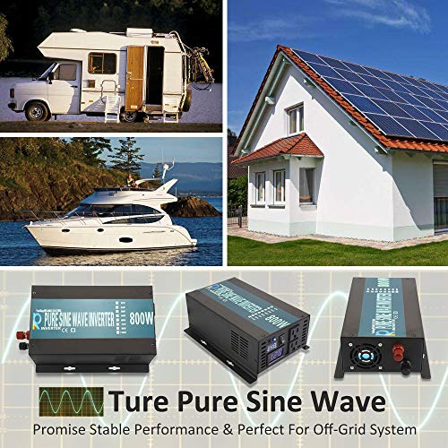Full Power Full Power Endurable Led Display 800W Pure Sine Wave Solar Inverter 12Vdc to 120Vac