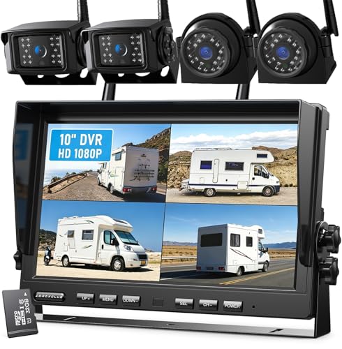 10'' 1080P Wireless Backup Camera System