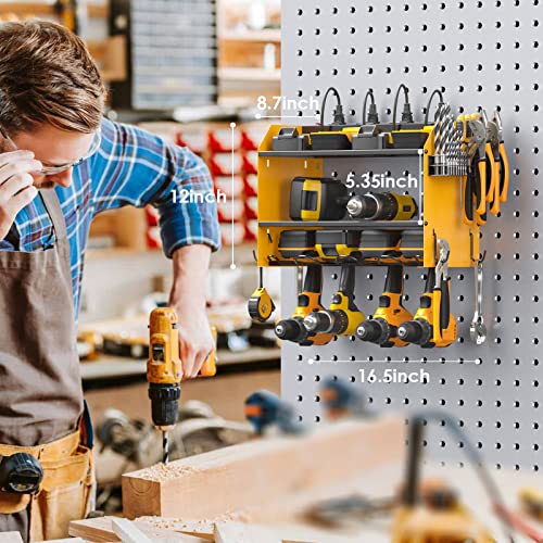 Wall Mount Modular Tool Charging Organizer