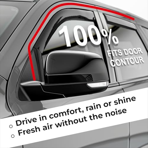 Window Deflectors Smoke Tinted In