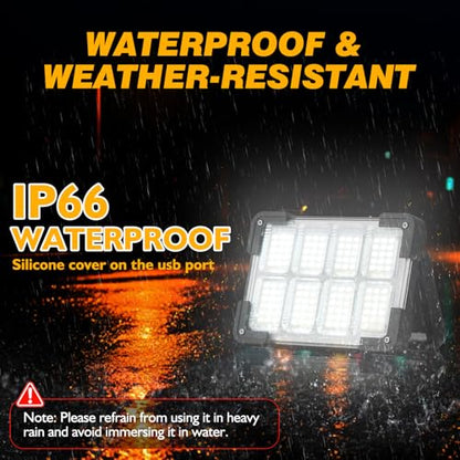 120W Solar Rechargeable 144 LED Work Light