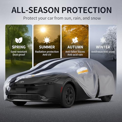 Multi Layer Car Cover Custom Fit for Toyota Prius