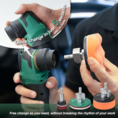 S4 Brushless RO&DA Car Buffer Polisher Headlight Restoration Kit