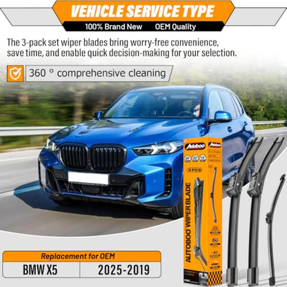 Windshield Wiper Blade Replacement for BMW X5 2019