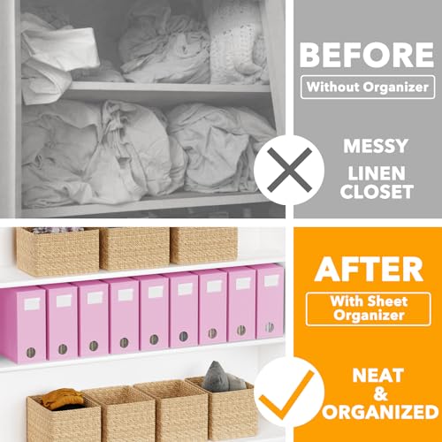 9 Pack Bed Sheet Organizers and Storage (9 Count)