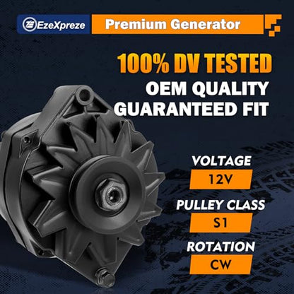 Ezexpreze 120A Upgraded 1 Wire GM Alternator New Self Exciting High Output 10SI SBC BBC for Chevy ADR0335 334