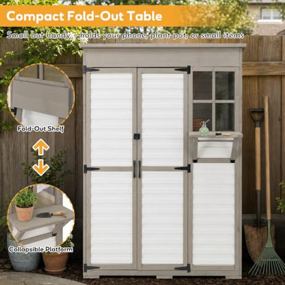 Large Outdoor Storage Cabinet with Dual