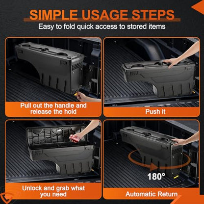 Truck Bed Swinging Toolbox Fits for Chevy GMC Silverado (7.5 Count)