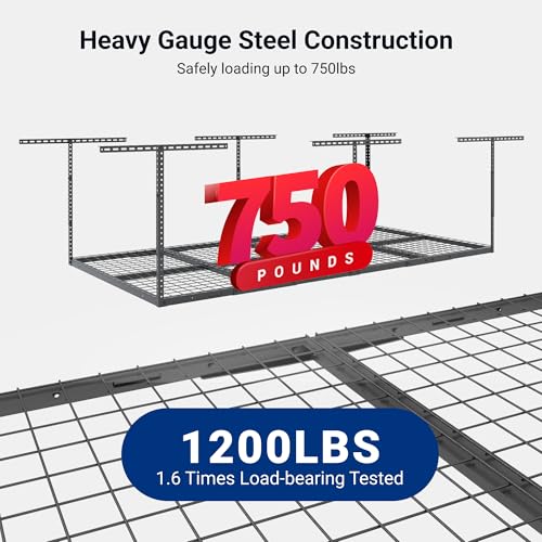 4x8 Overhead Garage Ceiling Storage Rack (2 Count)