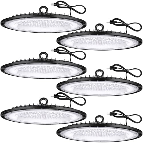 6 Pack 200W UFO Led High Bay Light Fixture (6 Count)