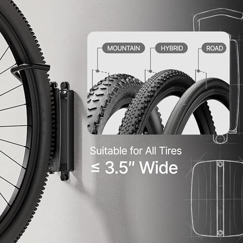 Bike Wall Mount for Garage (2 Count)