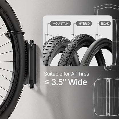 Bike Wall Mount for Garage (2 Count)