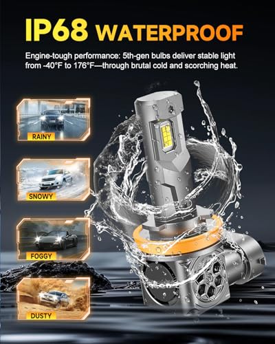 Upgraded h11 9005 Bulbs Combo (4 Count)