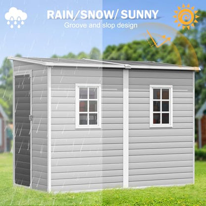 8x4 FT Resin Lean to Shed