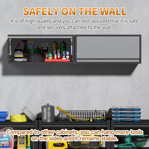 Metal Garage Wall Cabinet with Up