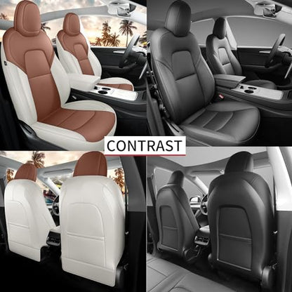 Leather Seat Cover for Tesla Model Y 2020