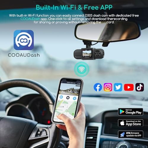 D30S 4K Dash Cam with GPS Wi