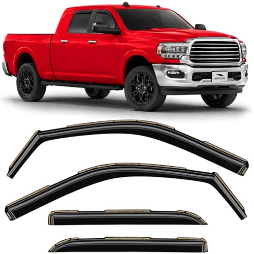 in Channel Extra Durable Rain Guards for Ram 2500 (4 Count)