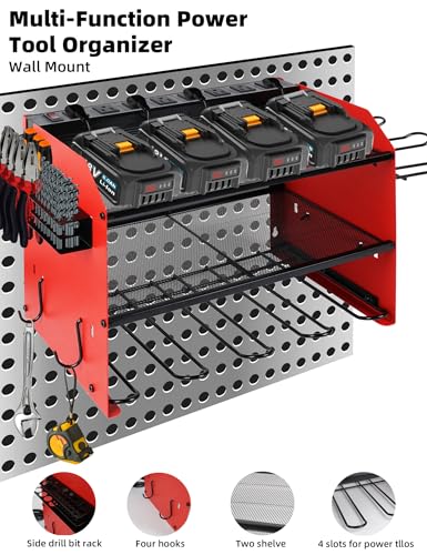 Power Tool Organizer wtih Charging Station