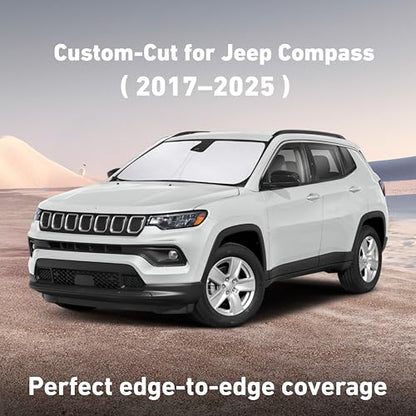 Windshield Sunshade Compatible for Jeep Compass 2017
