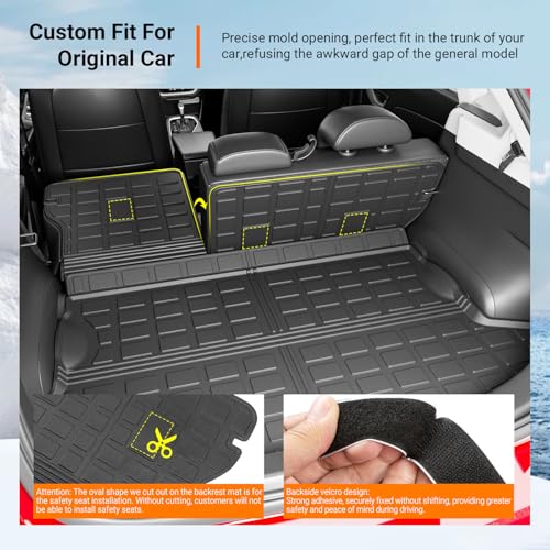 Cargo Mat & Backrest Mats Compatible with 2018