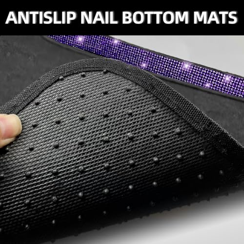 Purple Violet Bling Car Floor Mats Full Set