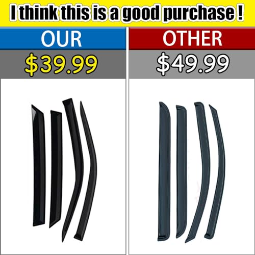 Rain Guards for Camry 2018 (4 Count)