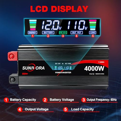 4000 Watt Power Inverter 12V to 110V