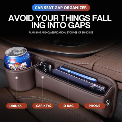 2 Packs Car Seat Gap Filler Organizer for Tesla Model X 2016