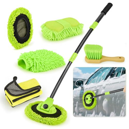 Car Wash Brush with Long Handle (7 Count)