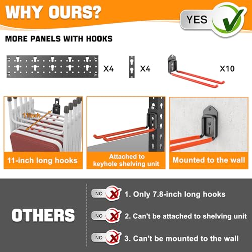 Garden Tool Organizer Wall Mount