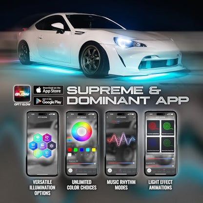Aura Flexible Car Underglow Lights with APP & Remote Control