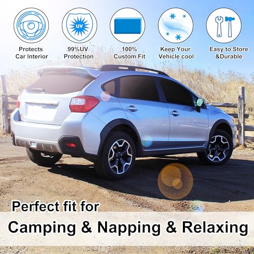 Window Shades for Subaru Crosstrek 2013 2014 2015 2016 2017 Accessorie Car Side Full Windows Rear Triangular Windshield Sun Shade Sun UV Rays & Privacy Protection for Camping (8 Count)