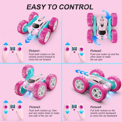 RC Cars Pink Remote Control Car for Girls