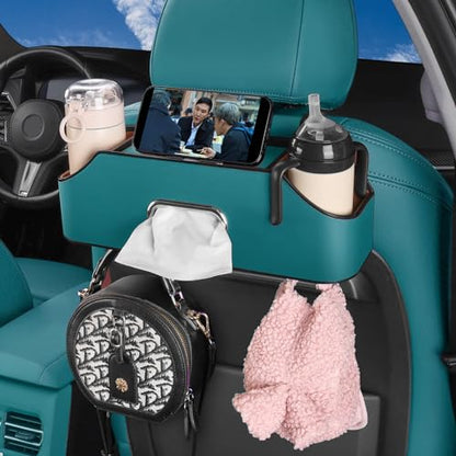 Car Back Seat Organizer with 2 Cup Holders