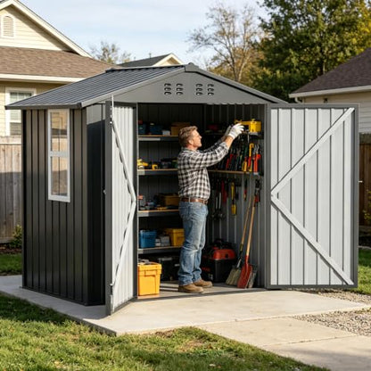 Outdoor Storage Shed with Window