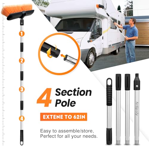 62" Car Wash Brush with Extension Pole