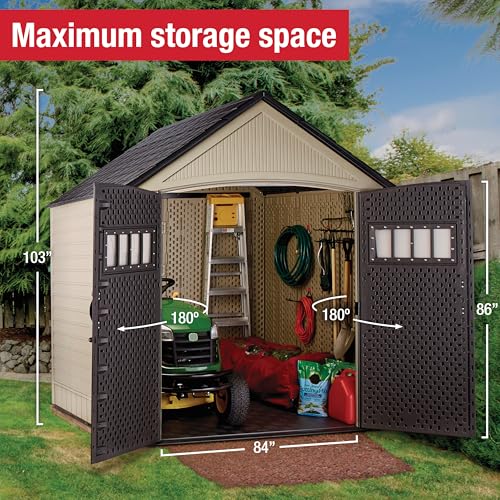 Resin Outdoor Storage Shed with Floor