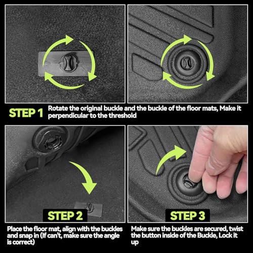 All Weather TPE Floor Mat Set for 2011