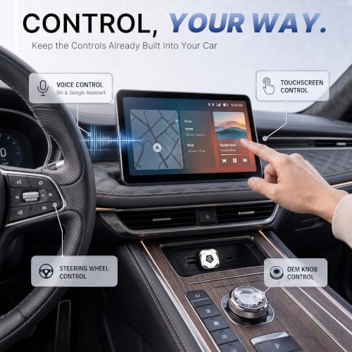 2 in1 Wireless CarPlay Adapter for Apple CarPlay & Android Auto