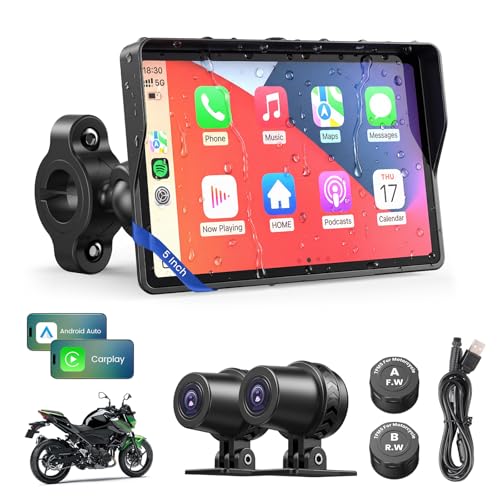 Upgraded 5" Motor CarPlay GPS Navigation with TPMS