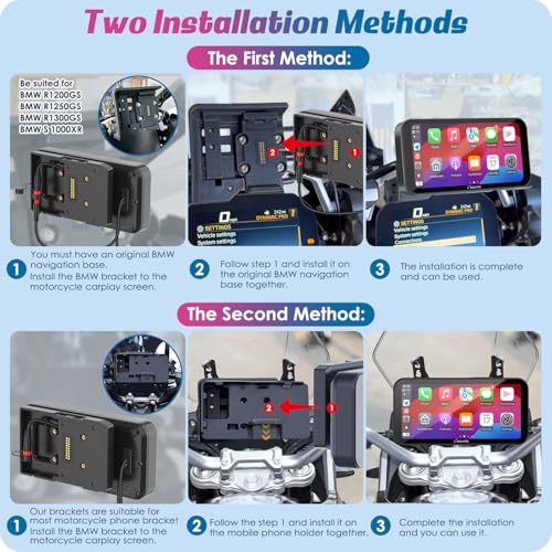 W603B 6.3" Motorcycle Carplay Screen for R1200GS R1250GS S1000XR